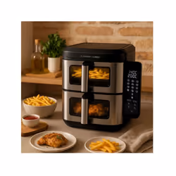 Friteuse Sans Huile 2 X 5.5l 2800w - Livoo - Doc344co - Vue supplémentaire 2