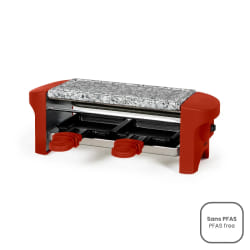 Appareil à raclette 2 personnes 350w rouge - DOC156RO - LIVOO