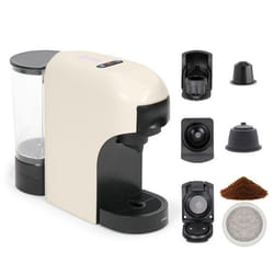 Machine à café multi-capsules 4-en-1 - LIVOO - DOD217C - 1400 W - 7 niveaux dintensité du café - Crème