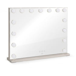 Miroir de maquillage Hollywood - LIVOO - DOS225G - 15 LED - Grand format - Intensité réglable