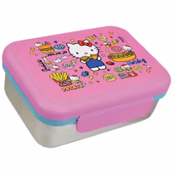 Hello Kitty Retro Food Boite Gouter Inox Votre Enfant Sera Ravi De Posséder Cette Boîte À Goûter À L'effigie De Son Personnag ...