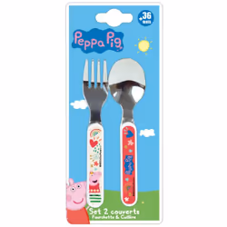 Peppa Pig Rouge Ensemble Couverts Inox (Fourchette, Cuillère) Cet ensemble de couverts PEPPA PIG est parfaitement adapté aux ...