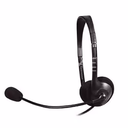 Dacomex Casque Avec Micro, Avec fil, 20 - 20000 Hz, 100 g, Casque, Noir