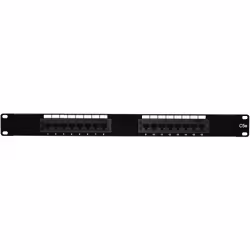 Hypertec 907911-HY, Cat5e, U/UTP (UTP), Noir, Montage de rack, 1U, 44,4 mm