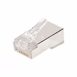 Hypertec 920850-HY, RJ45, Métallique, Transparent, Cat5e, S/UTP (STP), 10 pièce(s)