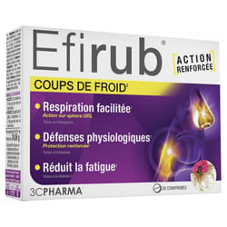 3C Pharma Efirub Coups de Froid 30 Comprimés
