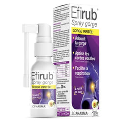 3C Pharma Efirub Spray Gorge Irritée 20 ml