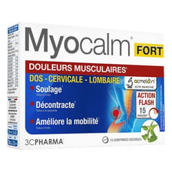 3C Pharma Myocalm Fort Douleurs Musculaires 15 Comprimés Sécables
