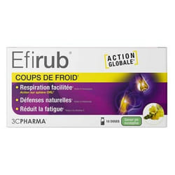 3C Pharma Efirub Coups de Froid 10 Monodoses