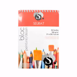 Paris Prix Carnet Peinture A4 Blanc