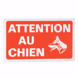 Plaque Décorative Attention