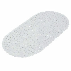 Fond de Bain Galets - Blanc 36x69 cm