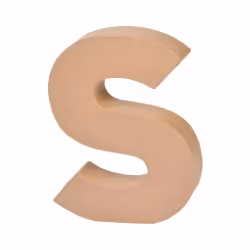 Paris Prix Lettres Carton S 18cm - Naturel
