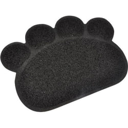 Tapis De Litière En Pvc En Forme De Patte - Noir - L 40 X L 30 Cm - Livraison Gratuite