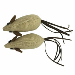 Paris Prix Lot de 2 Jouets Souris Écru