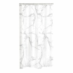 Paris Prix Rideau de Douche Effet Marbre 180x200 cm Blanc
