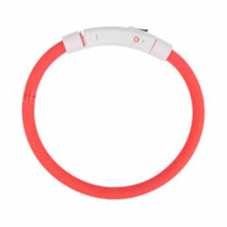 Paris Prix Collier pour Chien USB & Waterproof - 70 cm Rouge