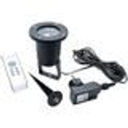 Projecteur laser dextérieur - LUNARTEC - 5W - Rouge et vert - Aluminium - 9 modes lumineux