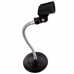 Pied de table - Non spécifié - Support pour micro - Base lourde 1.1 kg - Flexible chromé - Orientable
