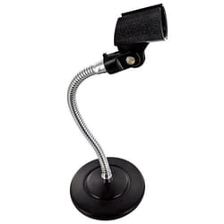 Pied de table - Non spécifié - Support pour micro - Base lourde 1.1 kg - Flexible chromé - Orientable