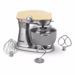 ​SCHNEIDER CONSUMER Vintage SCFP57CR robot de cuisine 1300 W 5,7 L Crème, Acier inoxydable