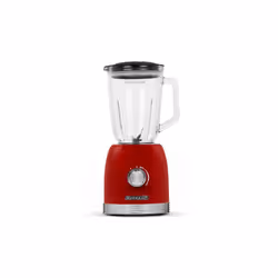 Schneider AG SCBL15R, Mélangeur de table, 1,65 L, Fonction d'impulsion, 800 W, Rouge, Transparent