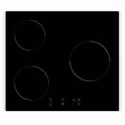 Plaque induction AMSTA AMPI3Z5000 - 3 foyers - 60 cm - 4800 watts - Commandes sensitives - Noir