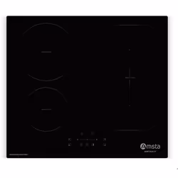 AMSTA - AMTI641F - Plaque induction - 7400W - 4 zones - 1 zone flex - Booster - Minuteur - Touches sensitives