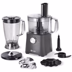 AMSTA - AMFP275G - Robot de cuisine multifonction - Bol 2 L - Blender 1.8 L - 2 vitesses + Pulse