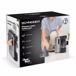 ​SCHNEIDER CONSUMER DUAL SPOT STEAM XL Nettoyeur vapeur portable 1,6 L 2000 W Gris, Noir - Vue supplémentaire 5