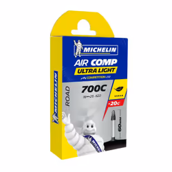 Chambre à air valve Presta Michelin 700 x 18-23 60 mm 78g
