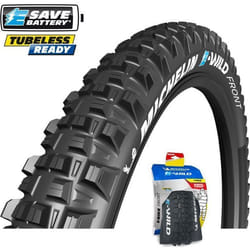 Pneu VTT souple arrière Michelin E-Wild Gum-X Compition Line 71-584