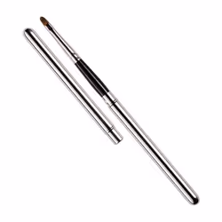 Peggy Sage 135145, Brosse de rouge à lèvres, Plat, Fin, Noir, Acier inoxydable, Femmes, 4 mm