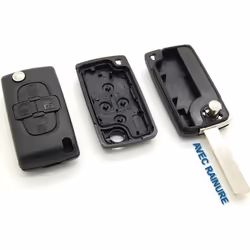 Coque de clé plip 4 Boutons compatible Peugeot 807 1007