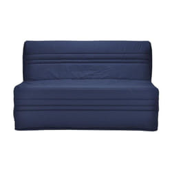 Les Tendances - joe Banquette bz 3 places - Tissu bleu marine - Contemporain - l 143 x p 97 cm
