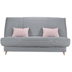 Les Tendances - bultex Clic clac mona 3 places - Tissu gris - l 192 x p 95 x h 101