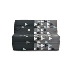 Les Tendances - gruhier Banquette bz - Tissu Gris et noir - L143 x P97 x H89cm - Joe