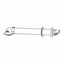 Description générale Le kit ventouse horizontale universelle Ø60/100 est conçu pour les chauffe-bains, offrant une solution c ...