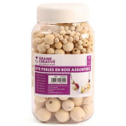 GRAINE CREATIVE 100892 cordon Perle ronde Bois 575 pièce(s)