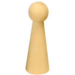 PW International Pion Fille, 7 an(s), Marron, Bois