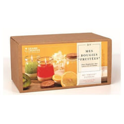 Coffret DIY bougie - DTM - Fruits - 3 contenants en verre - Cire de soja - À partir de 8 ans