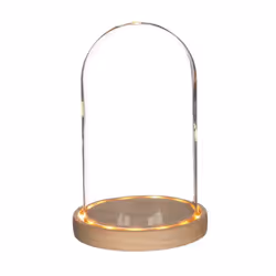 Cloche en verre lumineuse 215 cm x Ø 14 cm