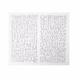 PW International Alphabet Stickers Argent, 7 an(s), Papier, Argent, 300 pièce(s)