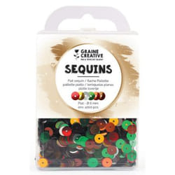 GRAINE CREATIVE 175255 strass et sequin Sequins Multicolore 6 mm
