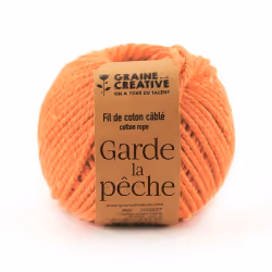 Graines Créatives Coton Macramé Pêche