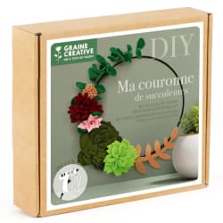 Kit Ma couronne succulentes feutrine