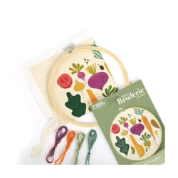 Graines Creatives Kit Broderie Partielle Potager
