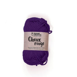 Fil de coton Amigurumi Violet Choux rouge