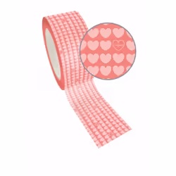 PW International Tape Deco Coeurs, 14 an(s), Papier, Rose, Rouge, 1 pièce(s)