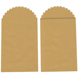 PW International 6 Pochettes Kraft 130X70Mm